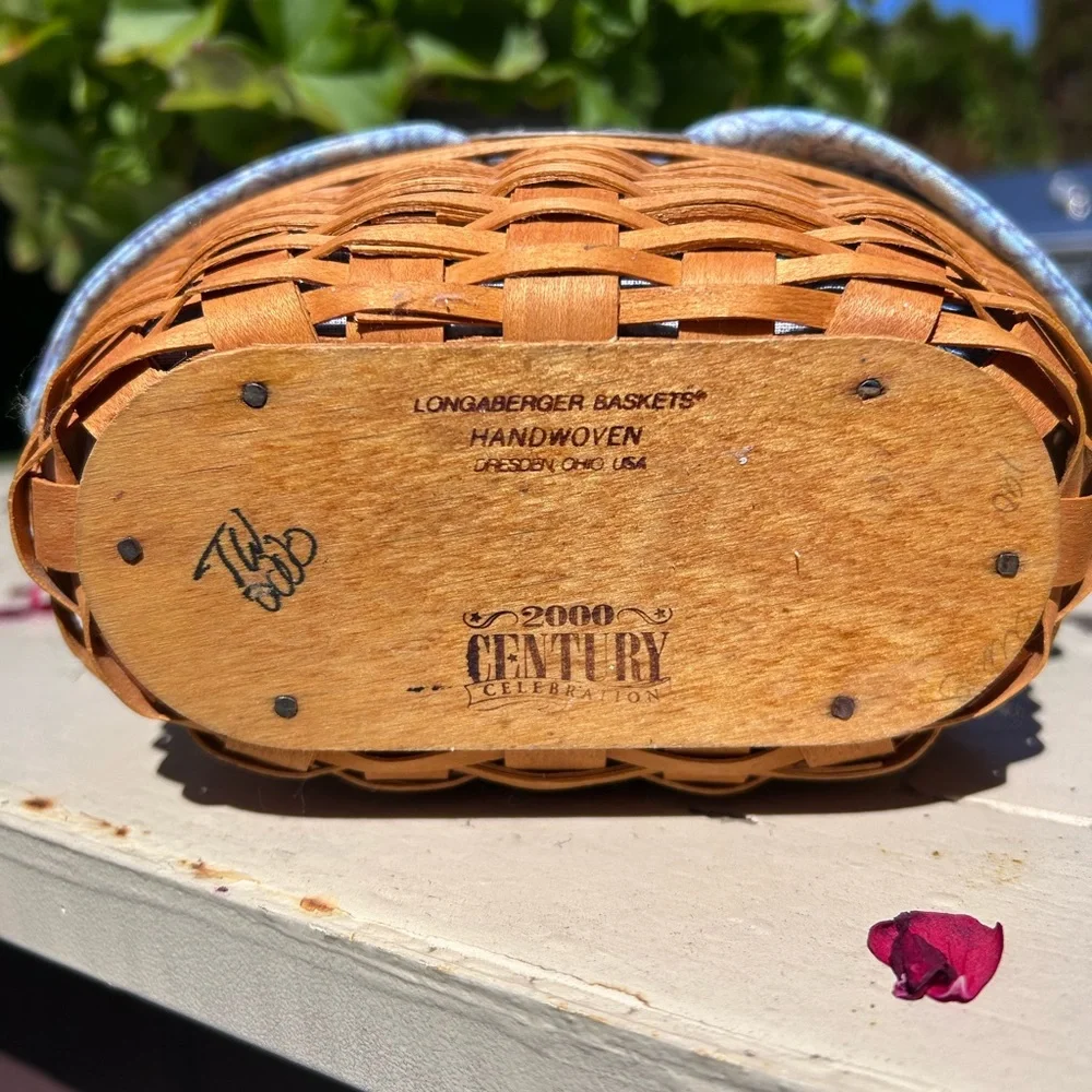 Longaberger 2000 Century celebration 2000 cheers basket
